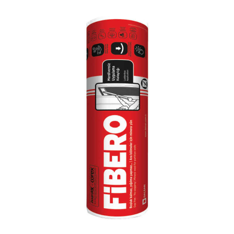 FIBERO 39 Mineral Wool Partition Wall Insulation Roll (50/75/100mm)